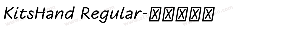 KitsHand Regular字体转换